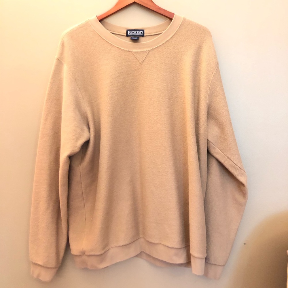 Lands End heavy cotton crew neck sweatshirt XL